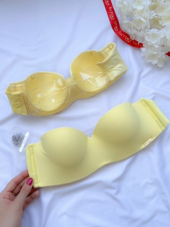 Bustie Silicone P/G - Amarelo