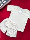 Pijama Infantil G GG - Creme