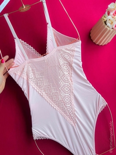 Body Alças Renda M | Rosa Bebe - comprar online