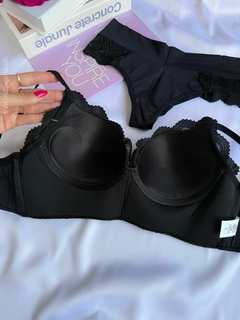 Conjunto Donna Plus | Preto - Íntima lingerie | Moda íntima Atacado