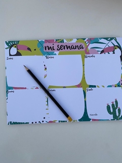 Block de planner semanal Tucan