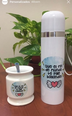 Combo termo mas mate personalizado