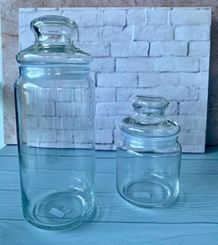 Frascos contenedores de vidrio por 2 - comprar online