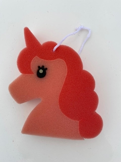 Esponja unicornio roja