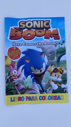 Libro colorear Sonic