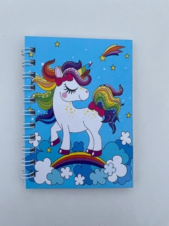 Libreta mini celeste