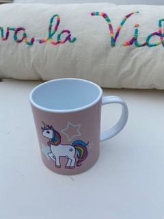 Taza plástico rosa