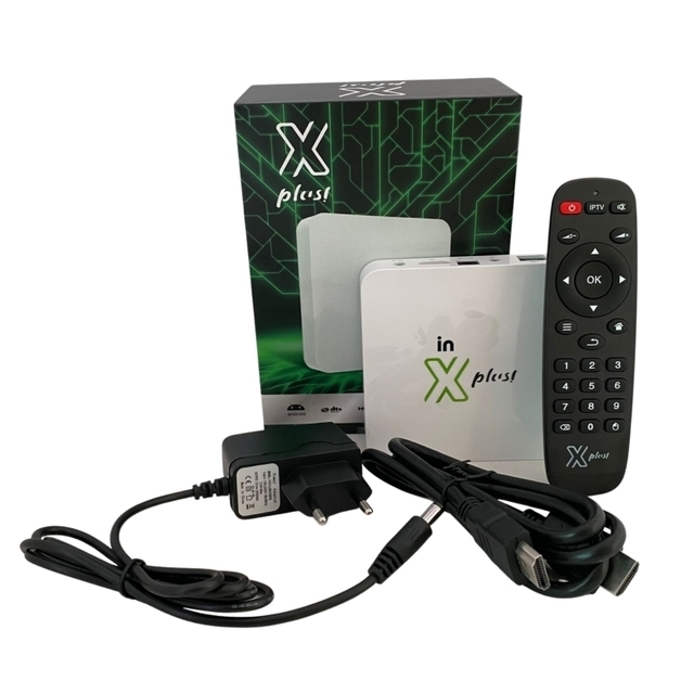 TV Box Canais IPTV Vitalício In X Plus In 4k Box Tv Hd 4k Wi-Fi