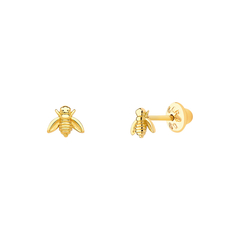 Brinco Abelha Ouro Amarelo 18k