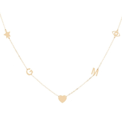 Colar amor personalizável ouro 18k