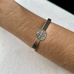 BRACELETE SÃO BENTO PRATA 925