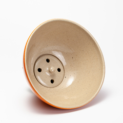 27EC - Pipoqueira em cerâmica de alta temperatura com tampa encaixada no fundo para retenção de sal e piruá - Paula Unger. - comprar online