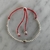 Pulsera Plata Ajustable Hilo Rojo Con Bolitas PUL000136