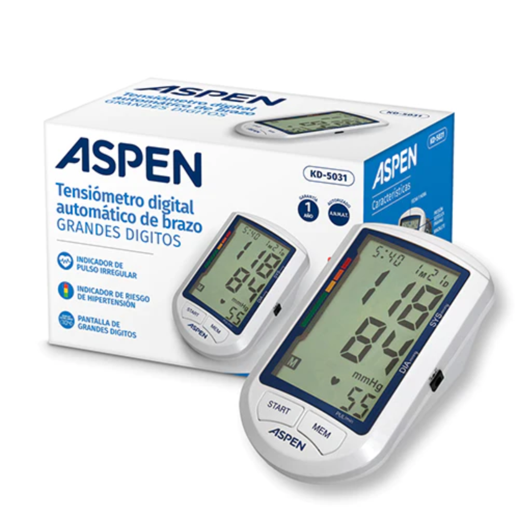 Tensiómetro Digital Aspen 30 memorias para 3 usuarios
