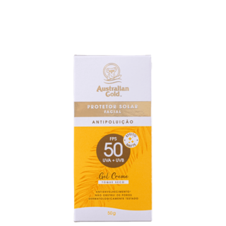 Protetor Solar Facial Antipoluição FPS 50 Australian Gold – 50g