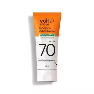 Protetor Solar Facial FPS 70 Vult- 40ml