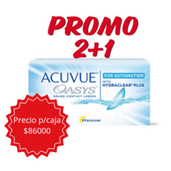 ACUVUE® OASYS® para ASTIGMATISMO con HYDRACLEAR® PLUS PROMO 2+1