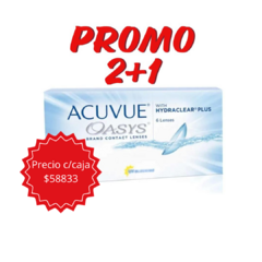 ACUVUE® OASYS® con HYDRACLEAR® PLUS PROMO 2+1