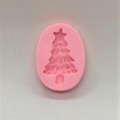 Molde de silicone Mini Arvore de Natal para Biscuit e Confeitaria