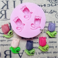 Molde de Silicone Tulipa Para Biscuit e Confeitaria - comprar online