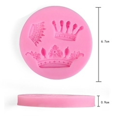 Molde de Silicone 3 Coroas para Biscuit e Confeitaria - comprar online