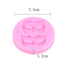 Molde de Silicone Máscaras para Biscuit e Confeitaria - loja online