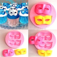 Molde de Silicone Máscaras para Biscuit e Confeitaria - comprar online