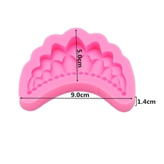 Molde de Silicone Arabesco Babados Com Pérolas para Confeitaria e Biscuit - lojacanaldaconfeitaria.com.br