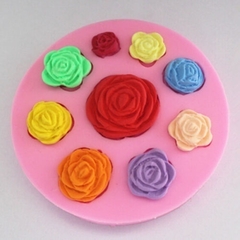 Molde de Silicone Rosas para Biscuit e Confeitaria