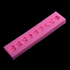 Molde de Silicone Cordão de Rosinhas para Confeitaria e Biscuit na internet