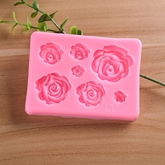 Molde de Silicone Rosas para Biscuit e Confeitaria na internet