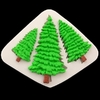 Molde de Silicone Pinheiros de Natal para Confeitaria e Biscuit