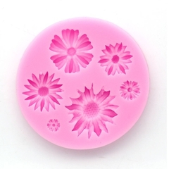 Molde de Silicone Margaridas para Biscuit e Confeitaria - comprar online