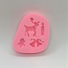 Molde de Silicone Icones Natalinos pequenos 2  para Confeitaria e Biscuit na internet