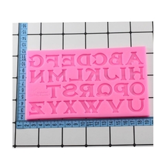 Imagem do Molde de Silicone Alfabeto Letras Maiúsculas para Biscuit e Confeitaria