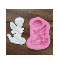 Molde de Silicone Anjinho Rezando para Biscuit e Confeitaria - comprar online