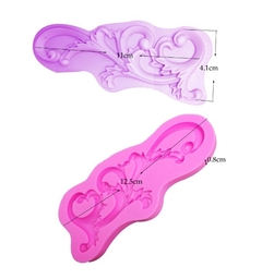 Molde de Silicone Arabesco Vertical para Confeitaria e Biscuit