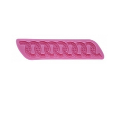 Molde de Silicone Cordão Passa Fita Mini Pérolas para Biscuit e Confeitaria - comprar online