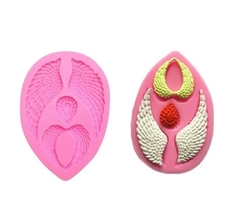 Molde de Silicone Asas de Anjo e Jóia para Biscuit e Confeitaria - comprar online