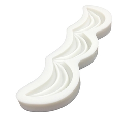 Imagem do Molde de Silicone Arabesco Babado Saia da Bela para Confeitaria e Biscuit