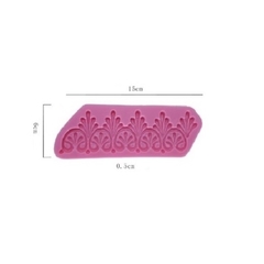 Molde de Silicone Arabesco Barrado Imperial para Confeitaria e Biscuit - comprar online