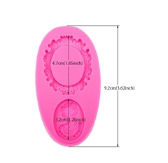 Molde de Silicone Moldura com Camafeu para Biscuit e Confeitaria - lojacanaldaconfeitaria.com.br