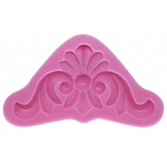 Molde de Silicone Arabesco Cantoneira Floral - comprar online