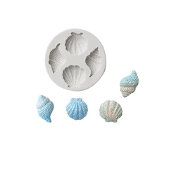 Molde de Silicone Fundo do Mar Conchas Peroladas para Biscuit e Confeitaria na internet