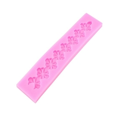 Molde de Silicone Cordão de Flores para Confeitaria e Biscuit - comprar online