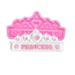 Molde de Silicone Coroa de Princesa para Biscuit e Confeitaria - comprar online