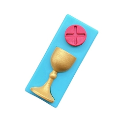 Molde de Silicone Batizado Cálice e Cruz - comprar online