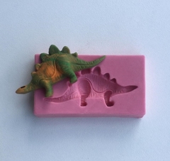 Molde de Silicone Dinossauro Estegossauro para Biscuit e Confeitaria - comprar online