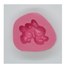 Molde de Silicone Coelho Clássico para Biscuit e Confeitaria