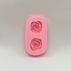 Molde de Silicone 2 Rosas para Biscuit e Confeitaria - loja online